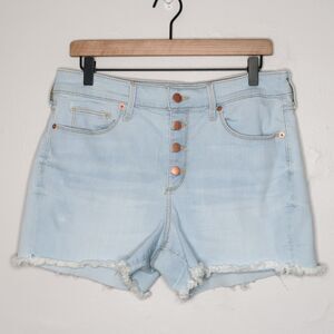 Universal Thread Womens Jean Shorts‎ Size 12/31 Light Blue Cutoff Festival Boho